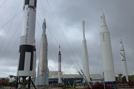 De Rocket Garden in Kennedy Space Center